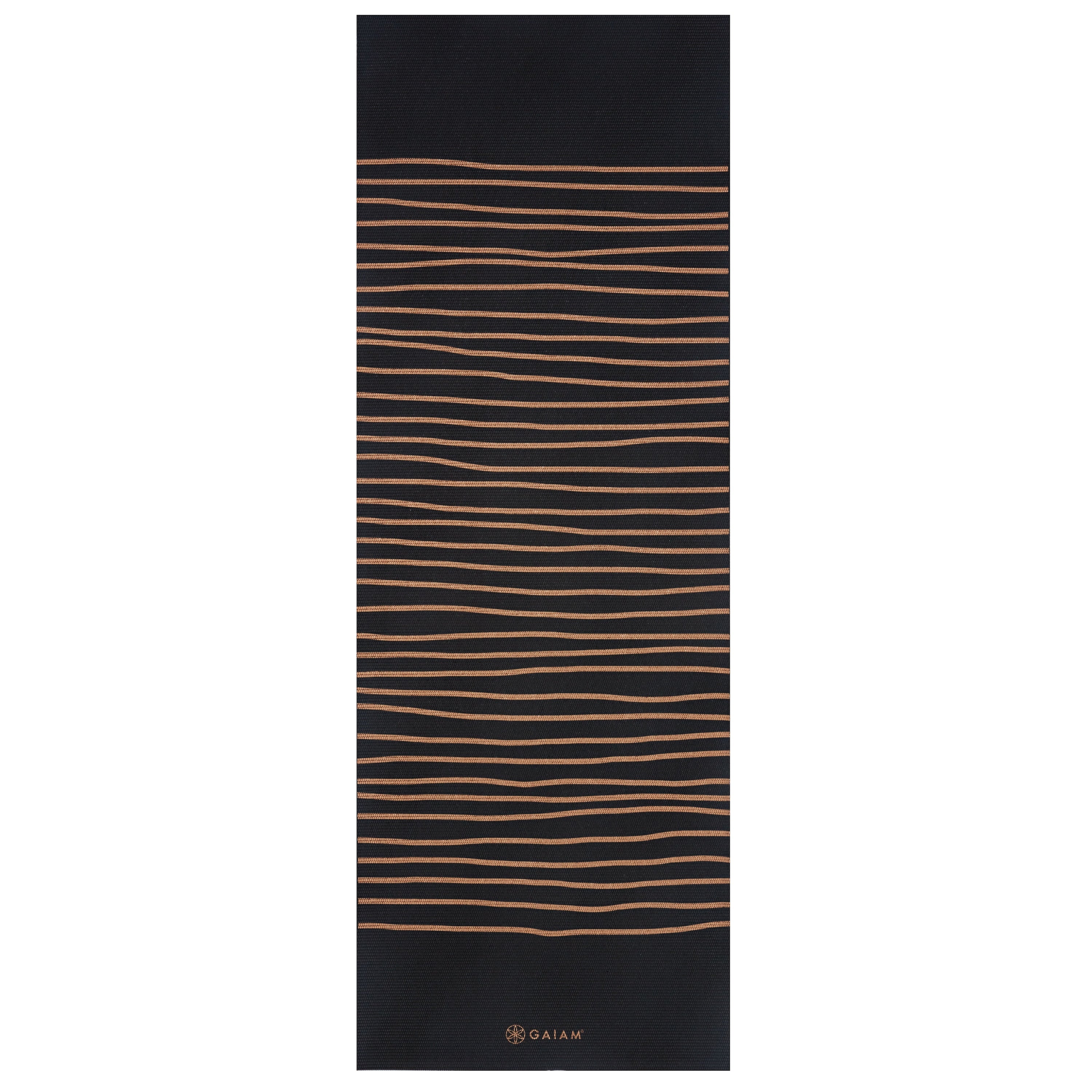 Gaiam Premium Reversible Cosmic Energy Yoga Mat (6mm) flat reverse